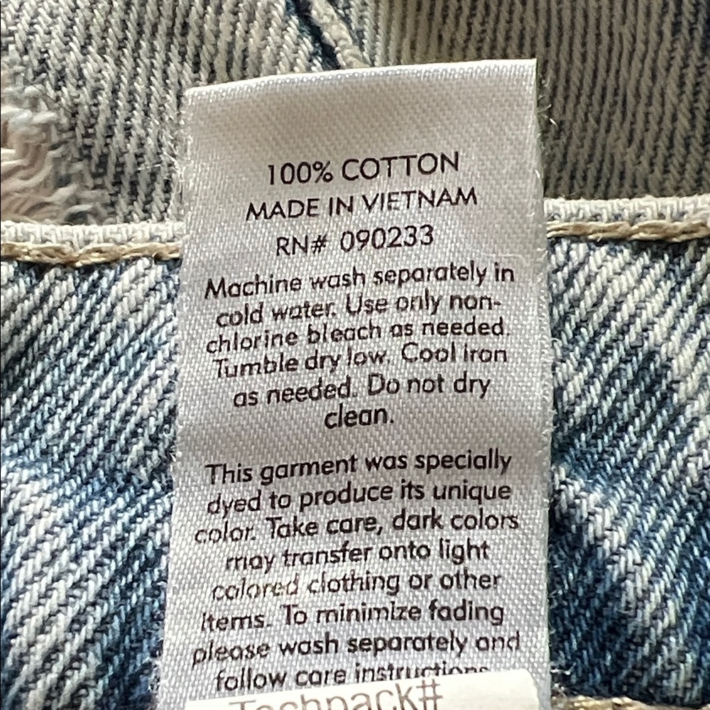 PacSun High Rise Straight Distressed Jean Shorts - Picture 4 of 5